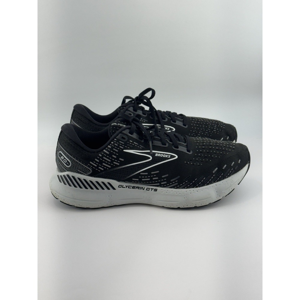 Brooks Glycerin GTS 20 Women's Size 9 B (Medium) Running Shoes Black White